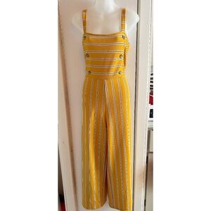 Romper one piece outfits suit jumper striped yellow
